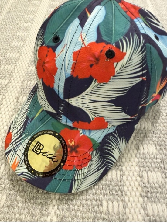 BLK DNM Other - BLK Headwear Tropical Floral Hibiscus Baseball Cap Hat OS